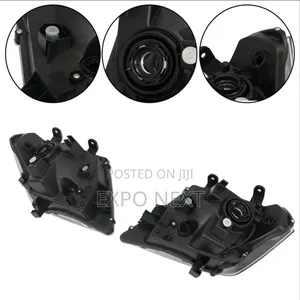 Headlights For Nissan Frontier Truck  2009-2020 Black Pair