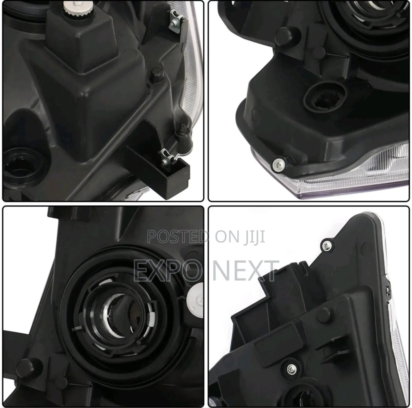 Headlights For Nissan Frontier Truck  2009-2020 Black Pair