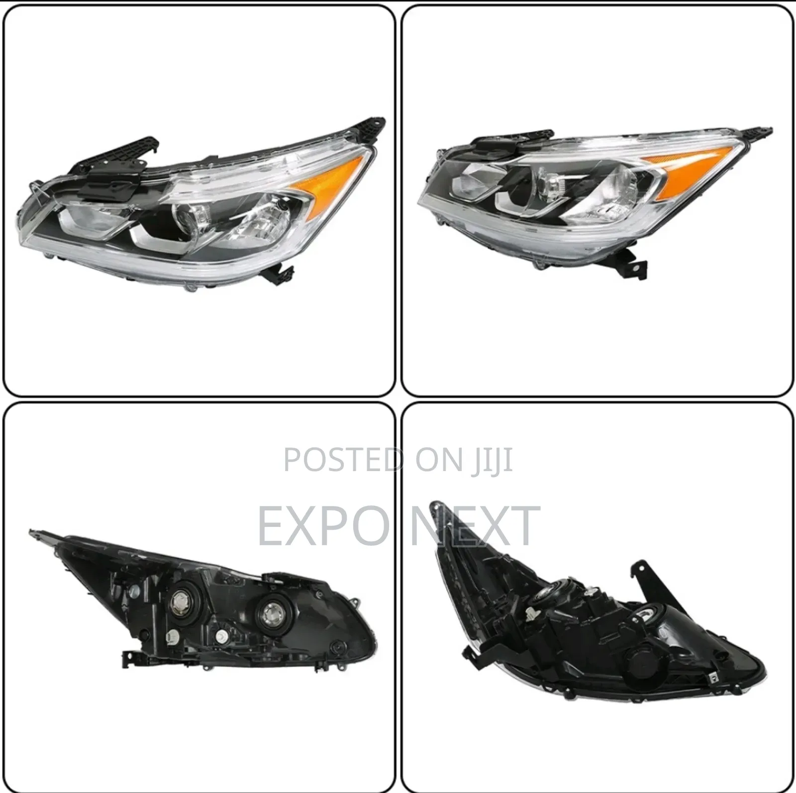 2016-2017 Honda Accord Headlamps Left/Driver Side Halogen Headlight