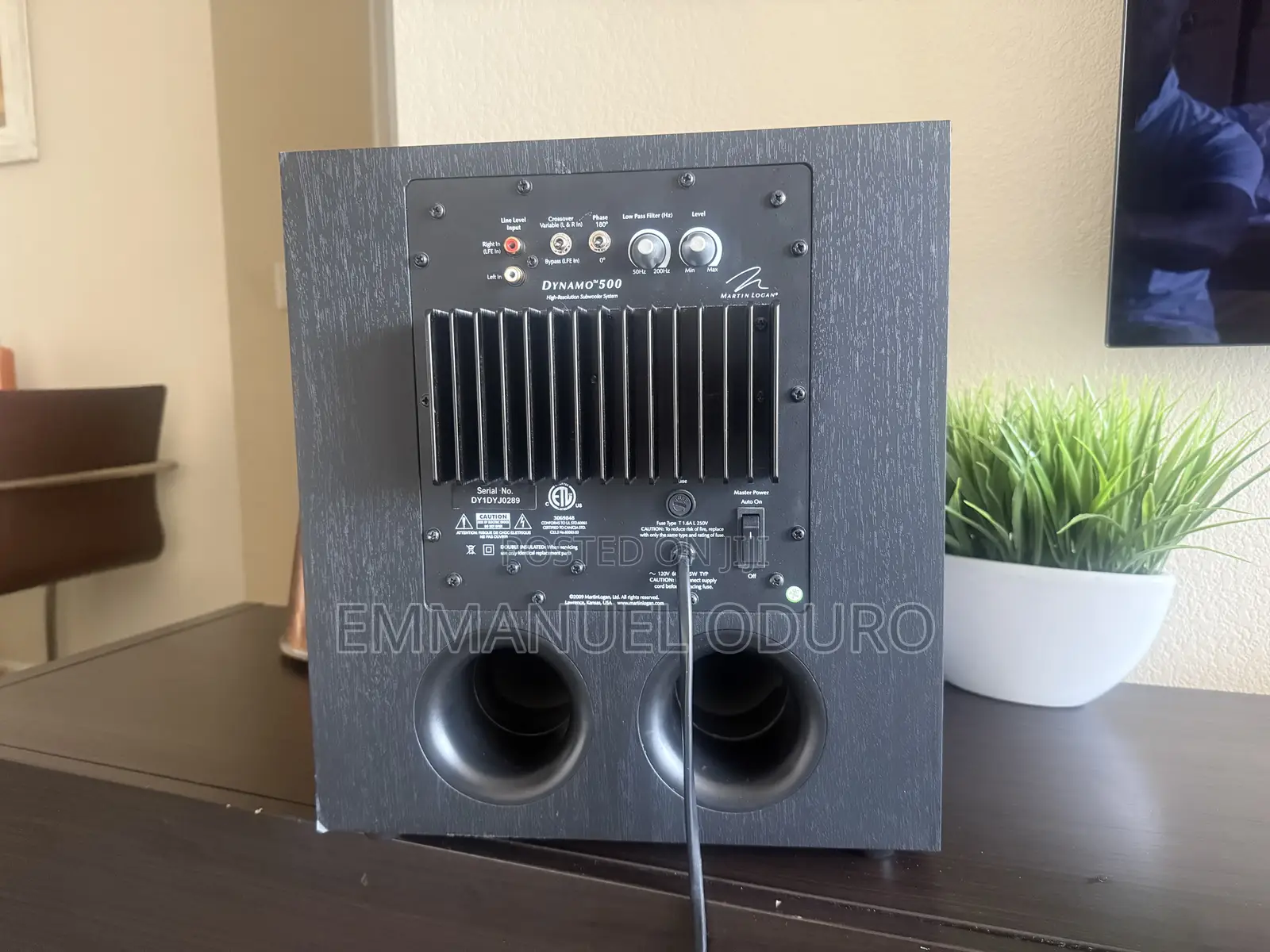 Martin Logan Dynamo 500 Active Subwoofer