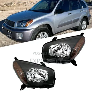 Toyota Rav4 2001-2003 Black Housing Headlights Pair