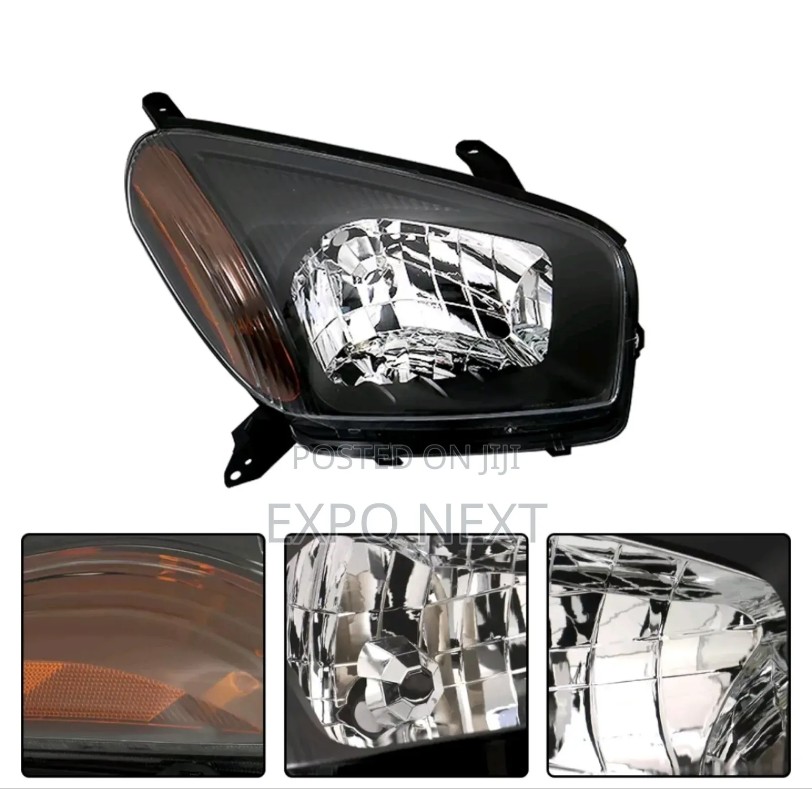 Toyota Rav4 2001-2003 Black Housing Headlights Pair