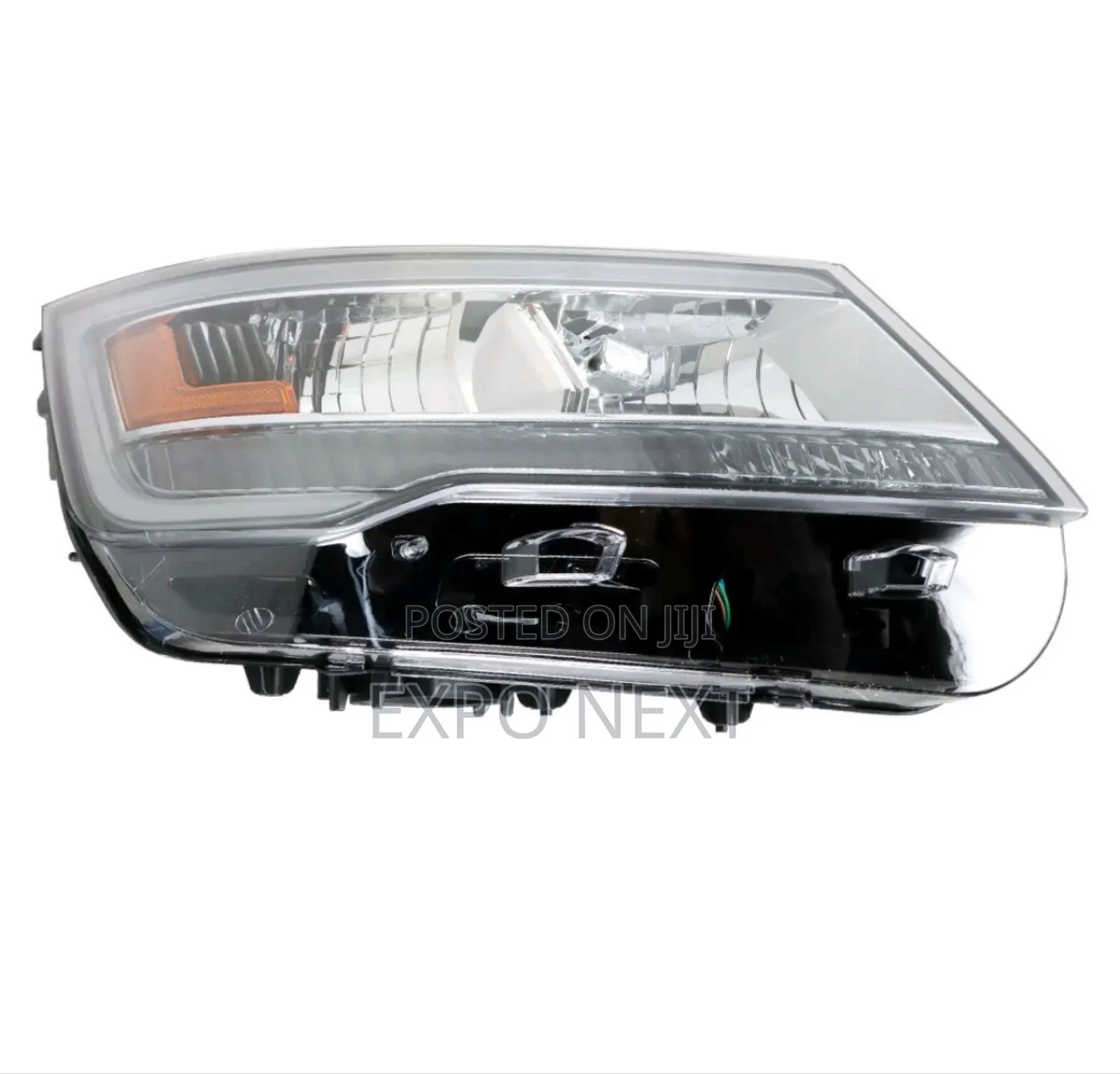 Headlight Led Chrome Housing for 2016-2019 Ford Explorer Pair
