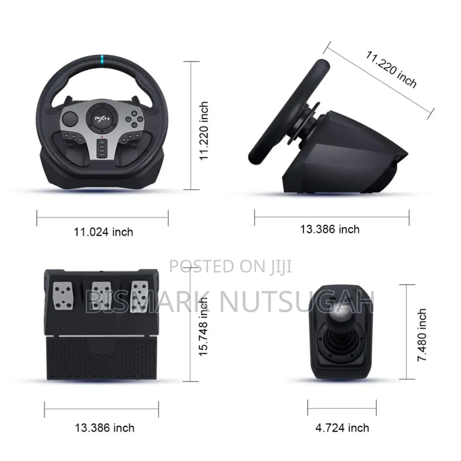 Gaming Racing Wheel And Pedals