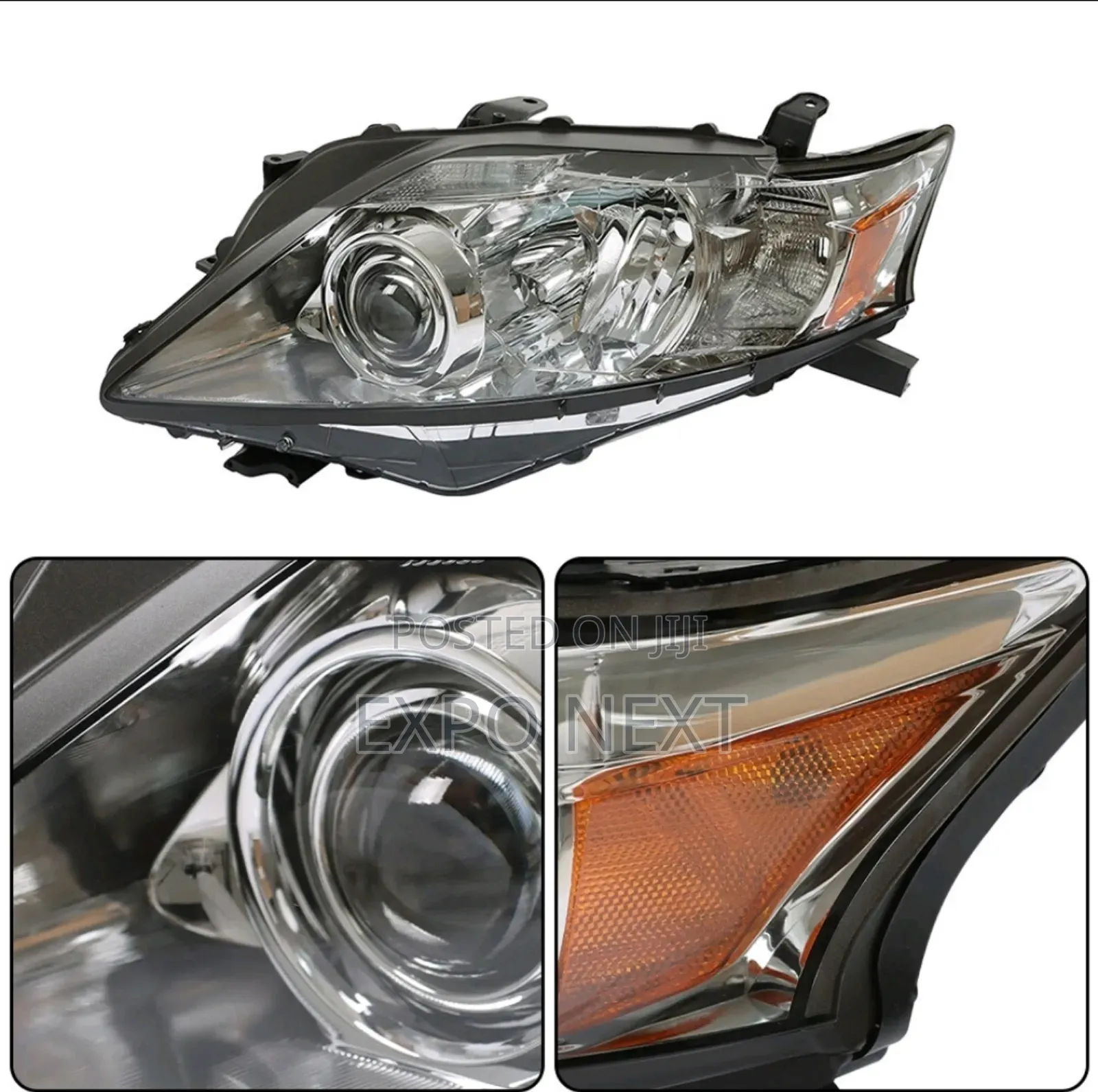 Left Fit For 2010-2012 Lexus Rx350 Hid W/Afs Chrome Headlight