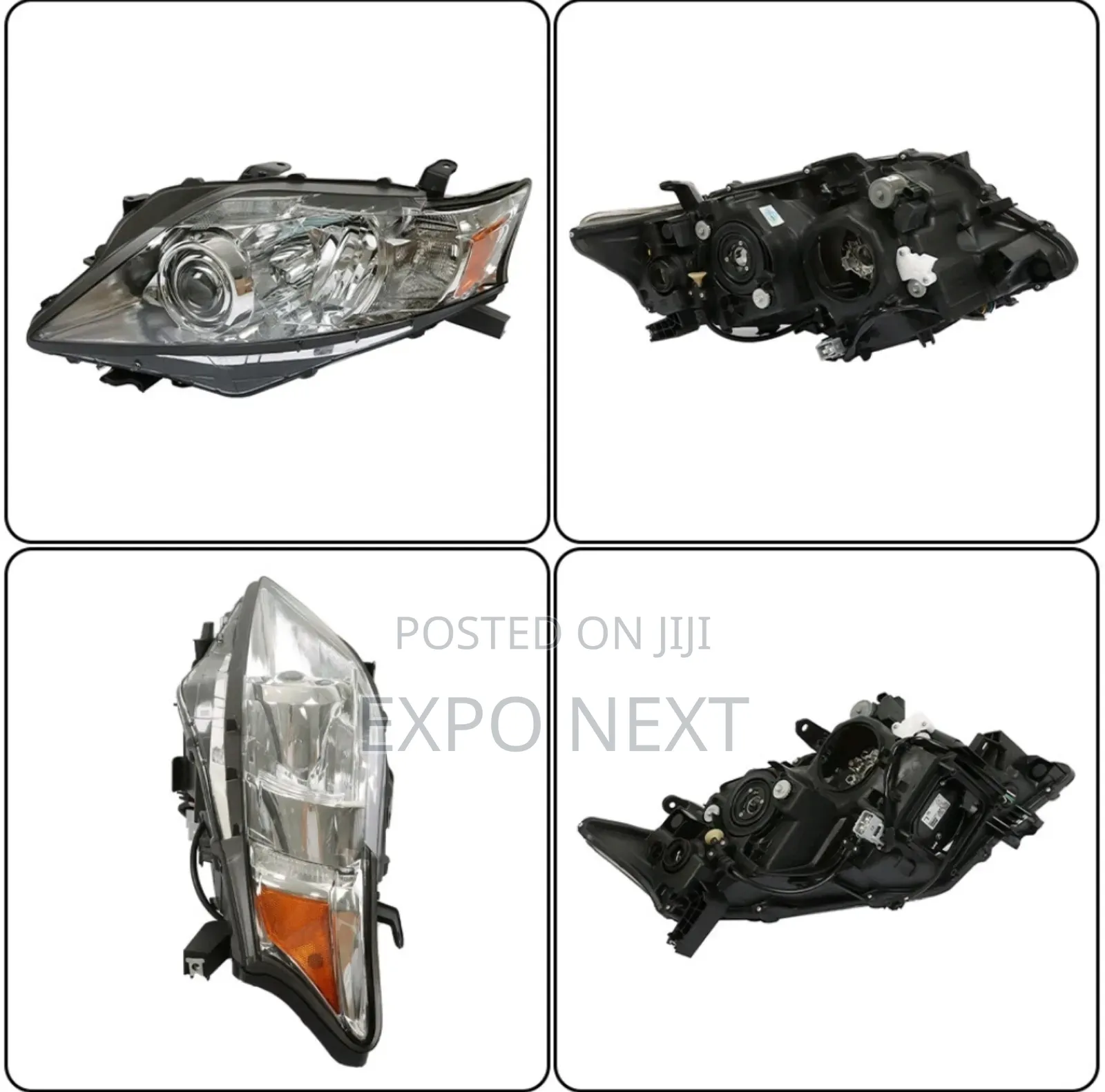 Left Fit For 2010-2012 Lexus Rx350 Hid W/Afs Chrome Headlight