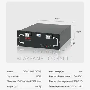Eve 100ah 48v Lifepo4 Lithium Battery
