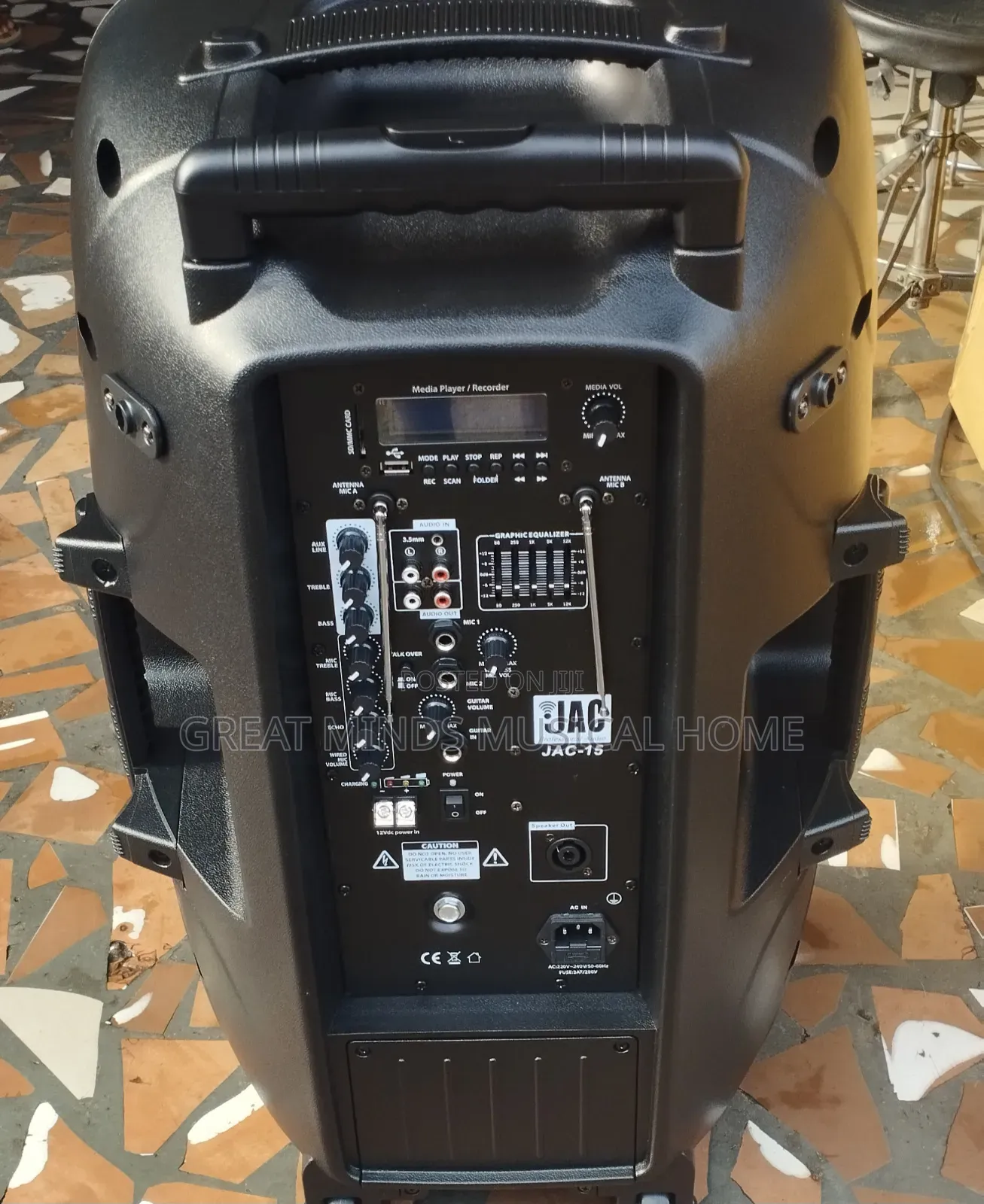 Jac 15" Rechargeable Bluetooth Speaker