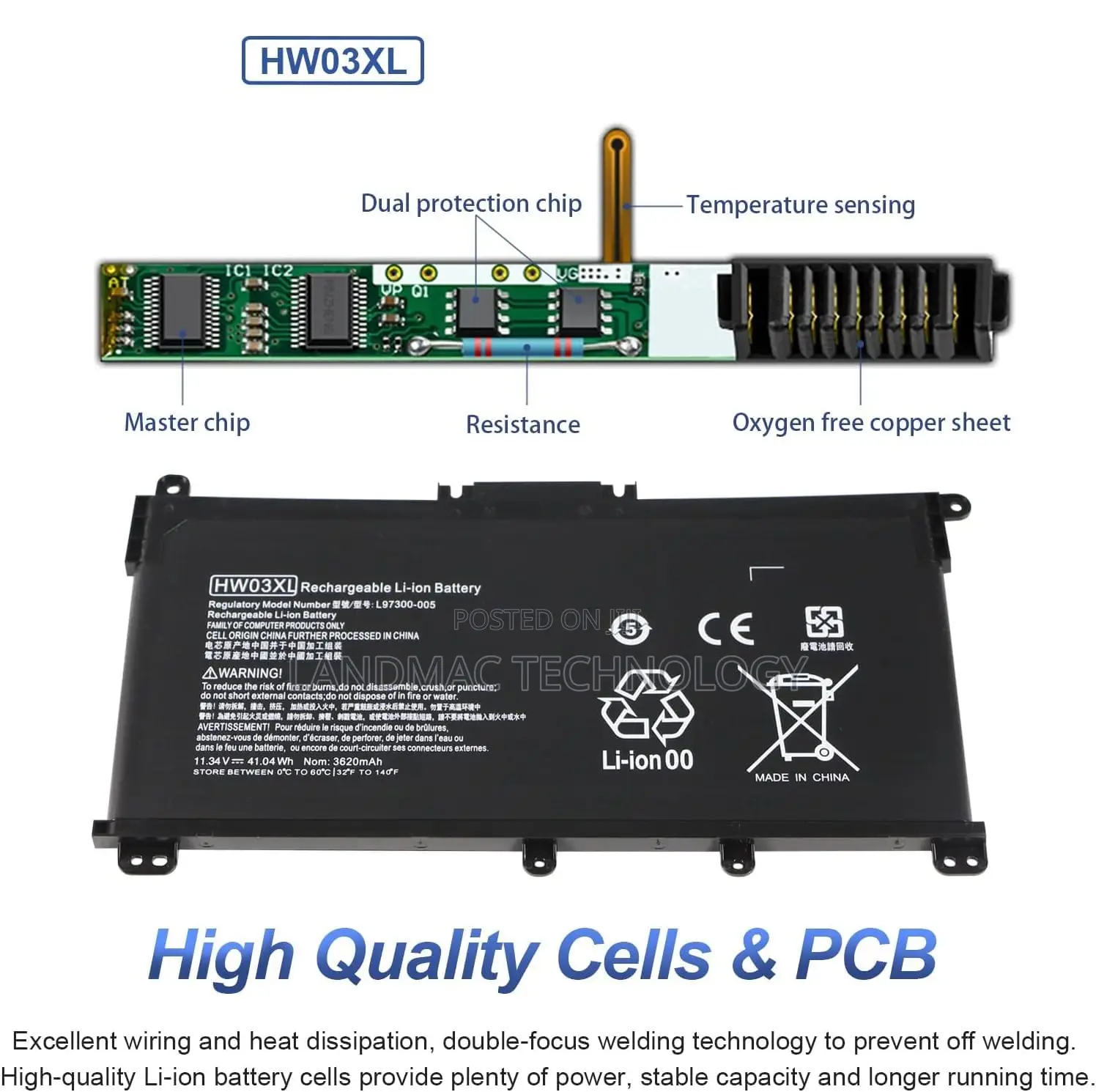 Hw03xl Battery Replacement for Hp Pavilion