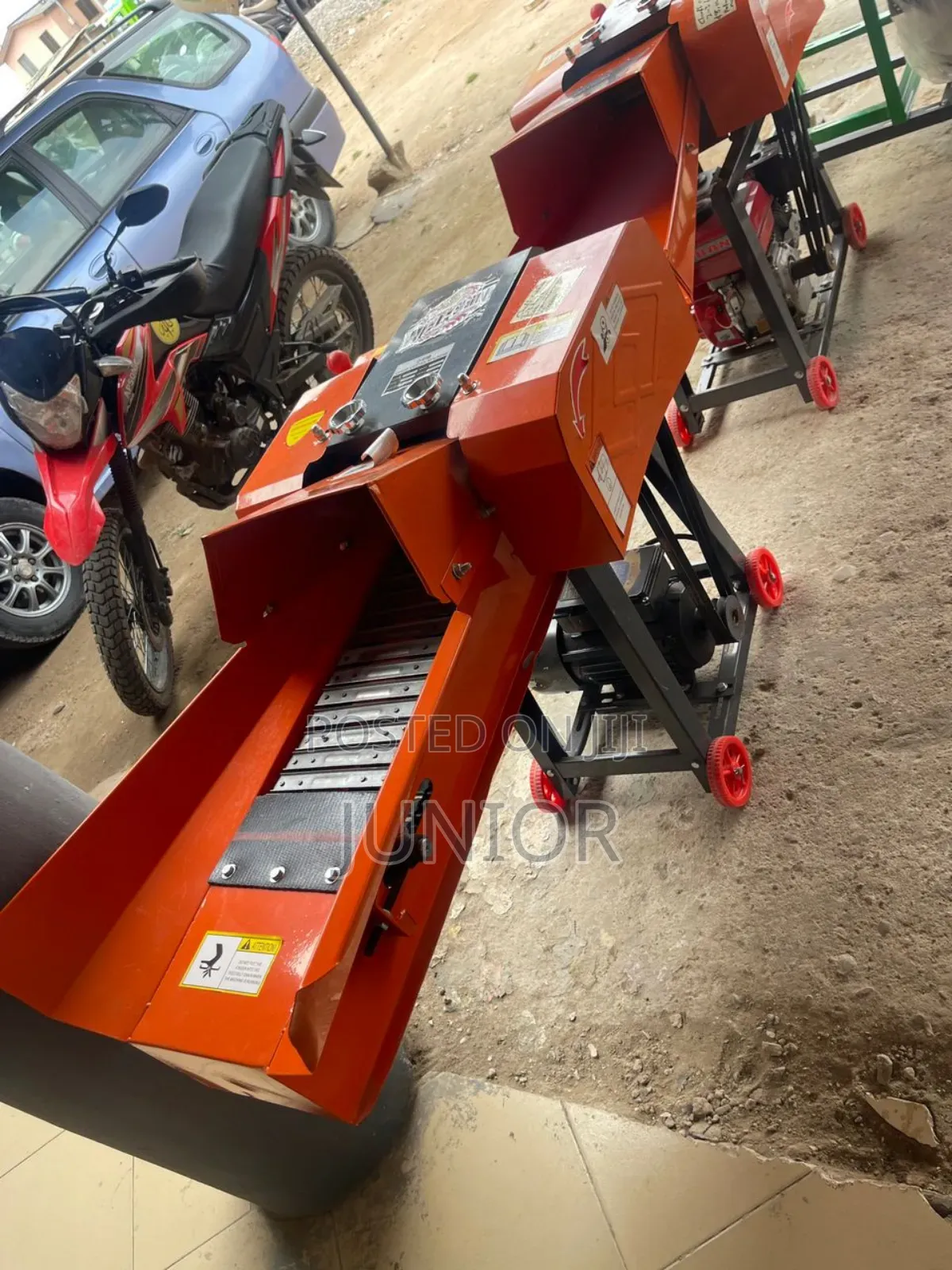 Chaff Cutter Iron Conveyor,7.5 Hp Gasoline Engine 2-3ton/Hr
