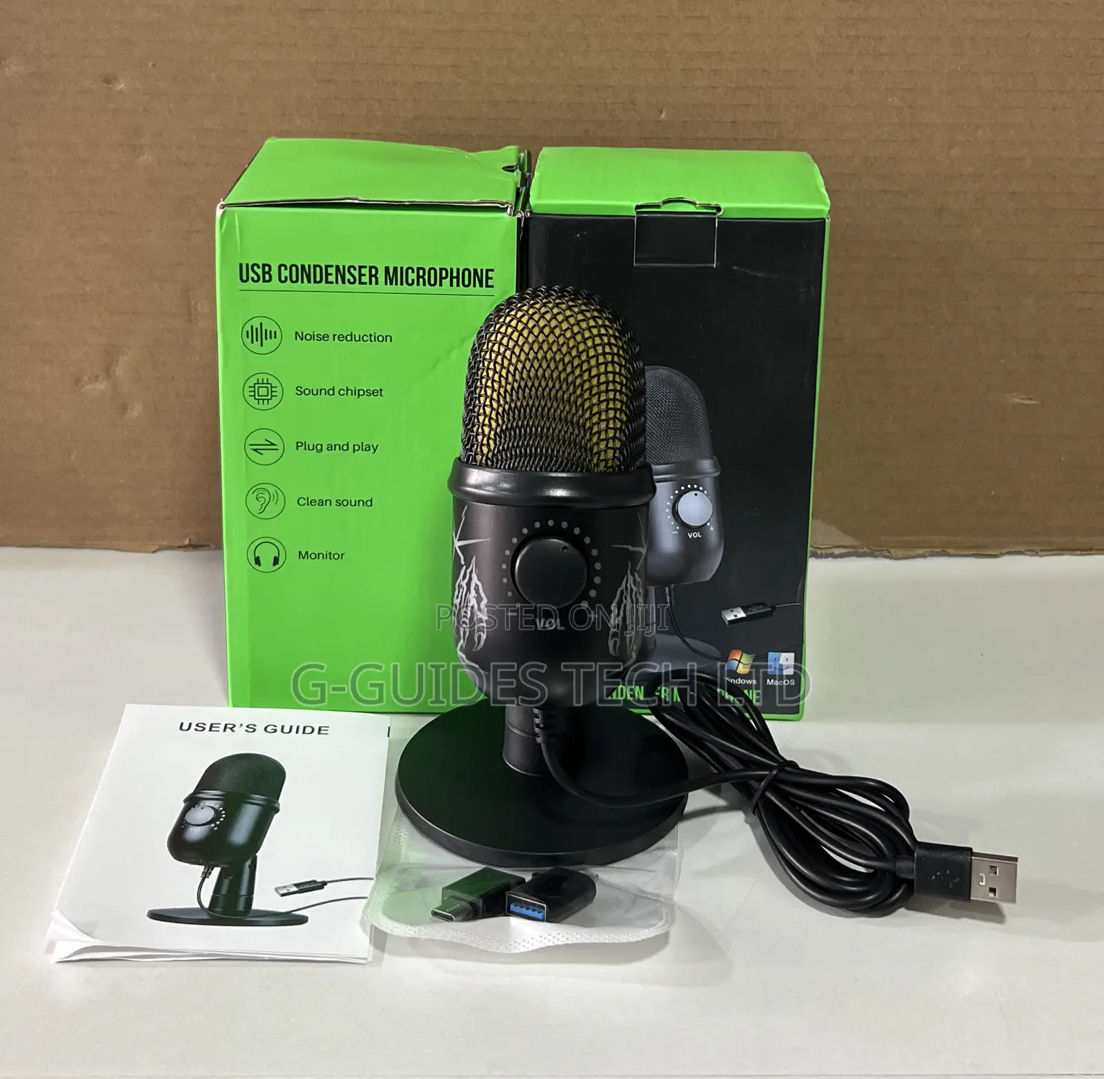 Usb Condenser Microphone, Usb Studio Professional Condenser Microphone