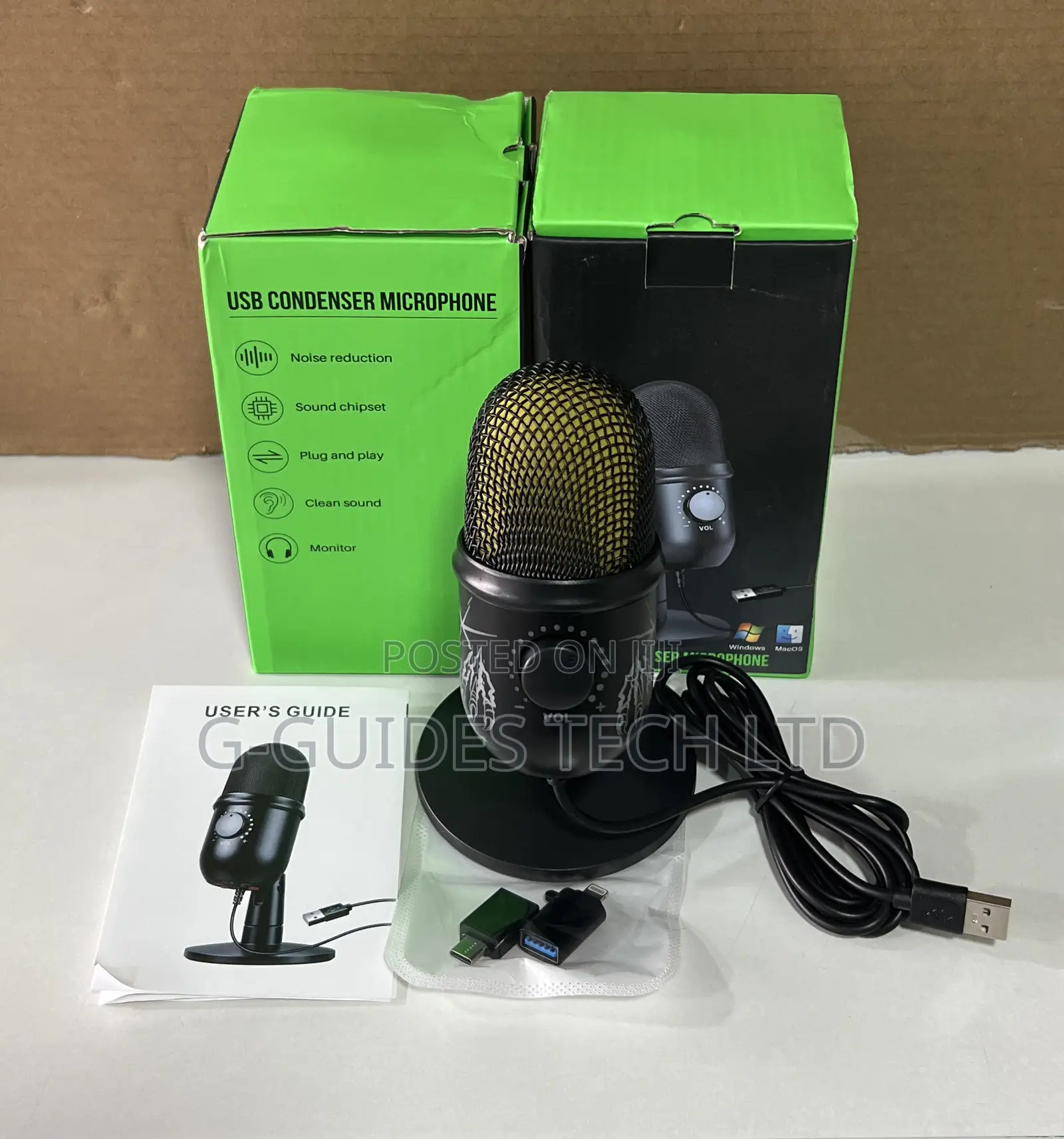 Usb Condenser Microphone, Usb Studio Professional Condenser Microphone