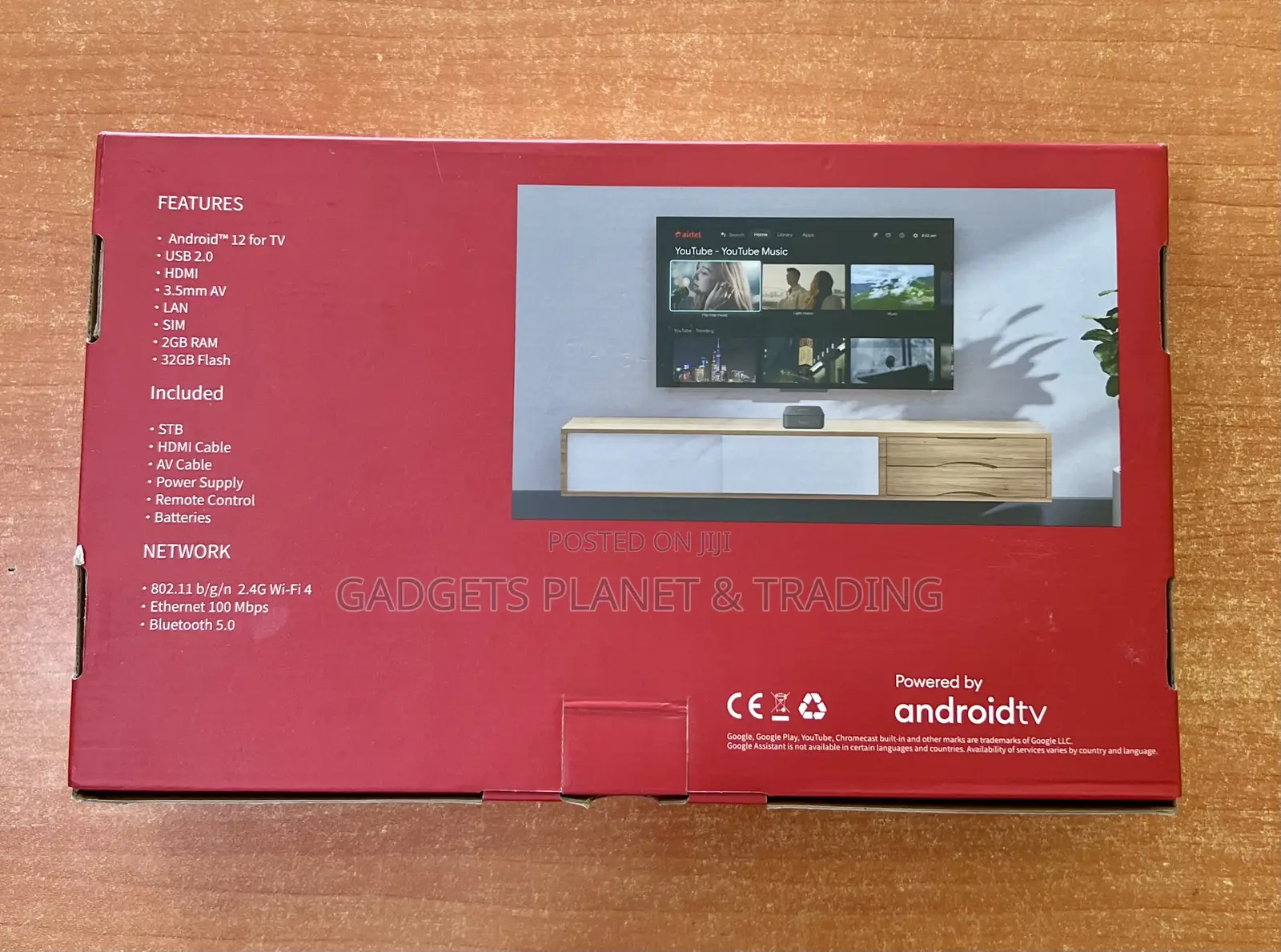 Airtel Android Hot Smart Tv Box + Inbuilt Universal Router - D350