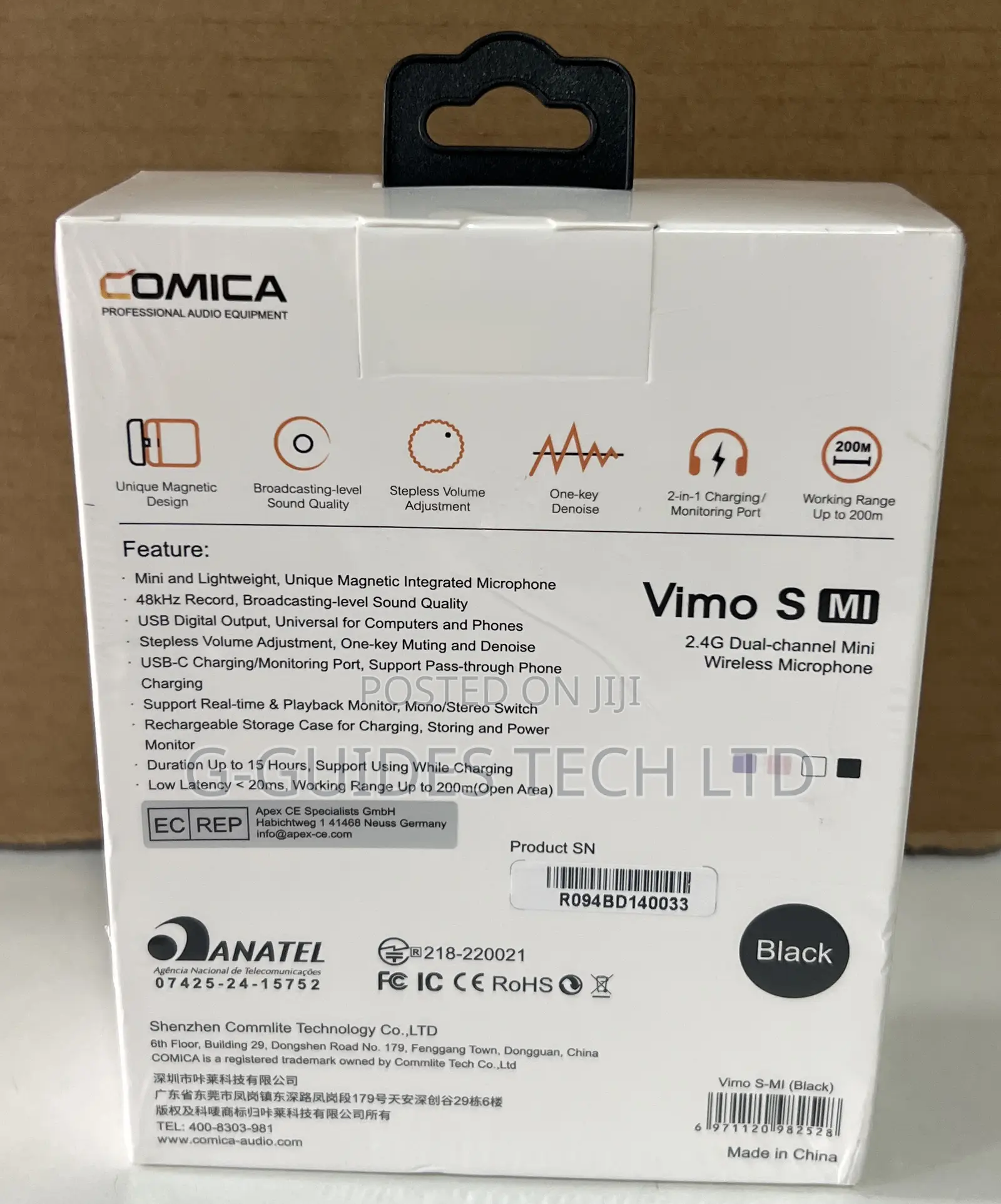 Comica 2.4g Dual-channel Mini Wireless Microphone For iPhone