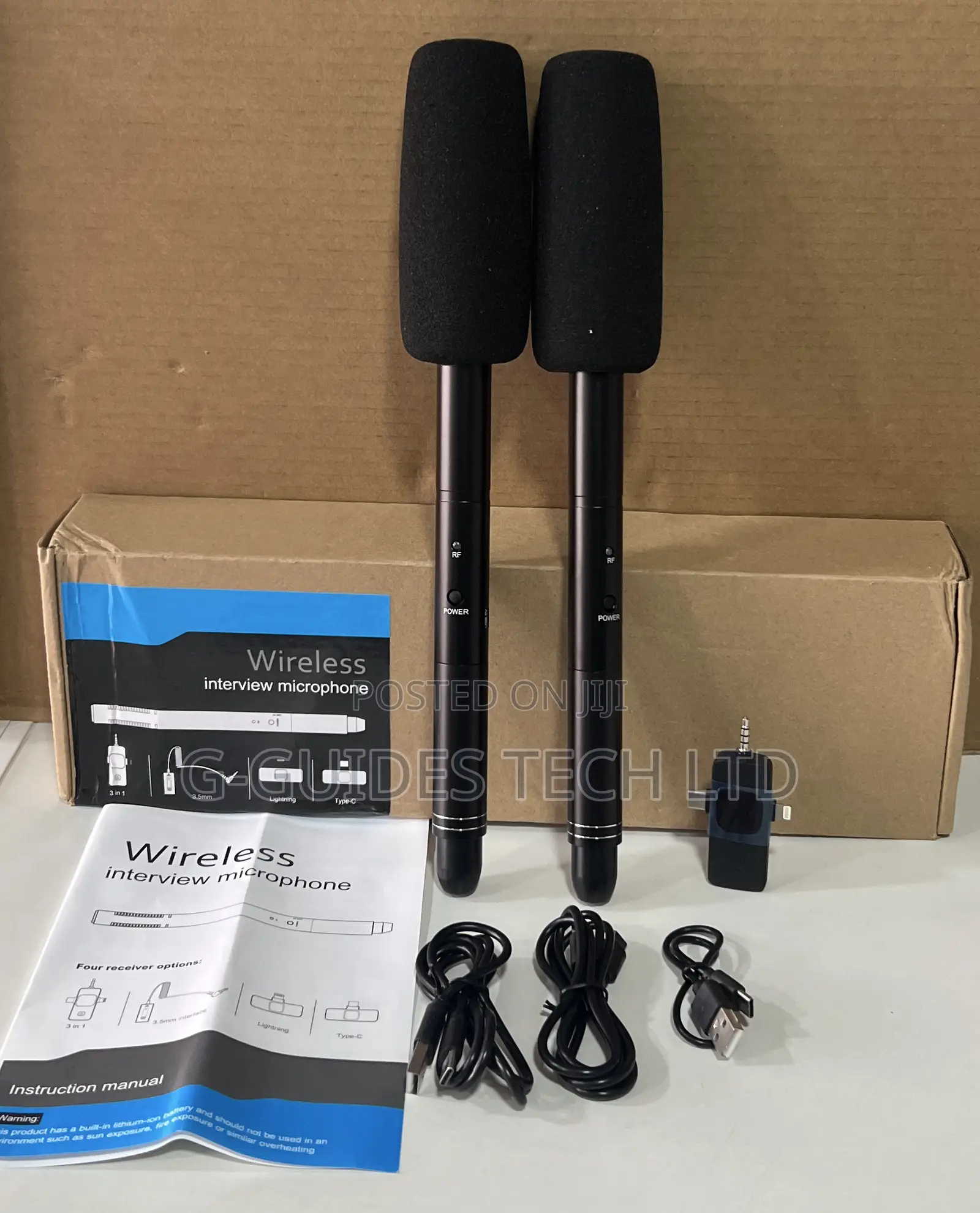 3 in 1 Wireless Interview Microphone Handheld Mic Outdoor