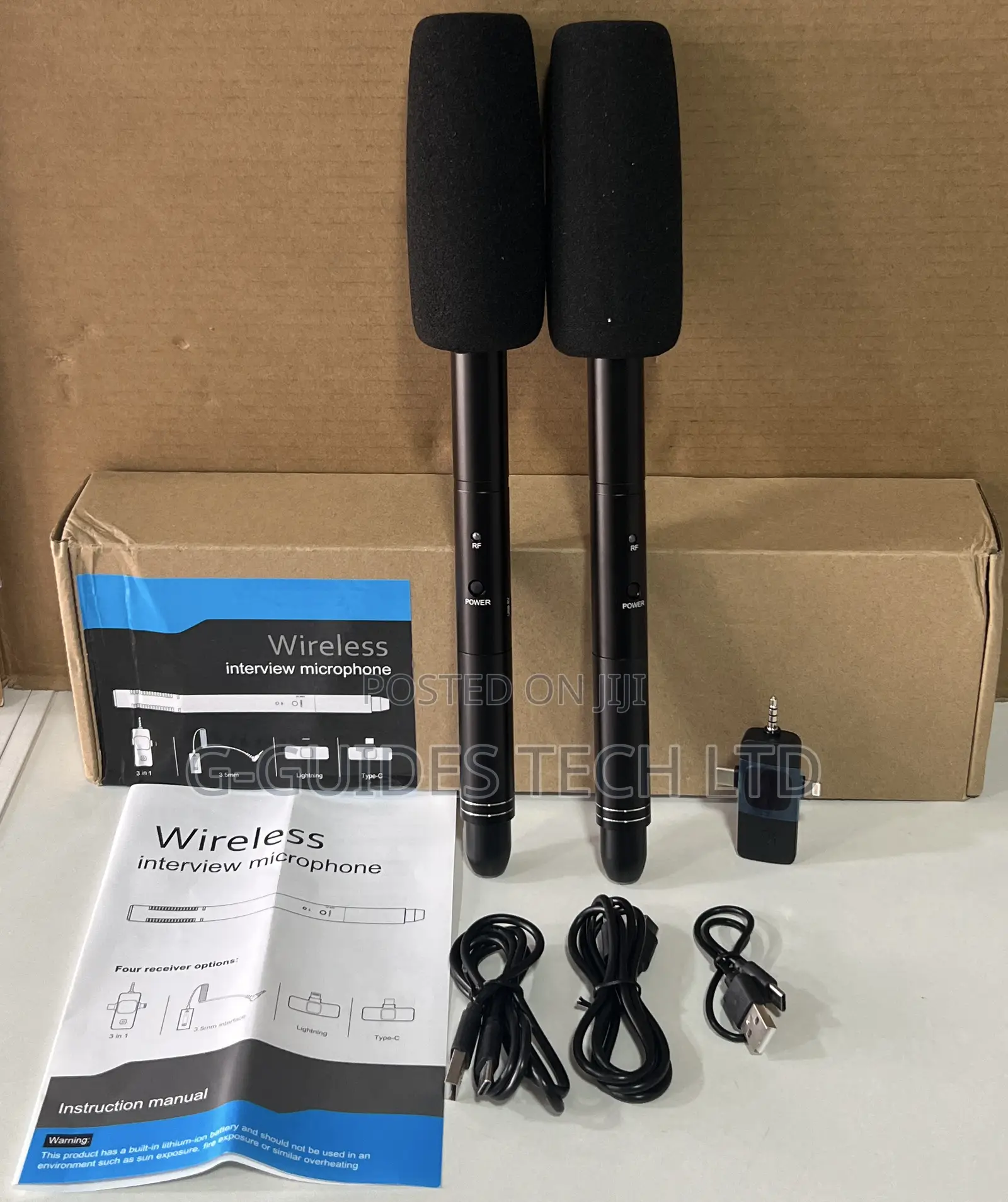 3 in 1 Wireless Interview Microphone Handheld Mic Outdoor