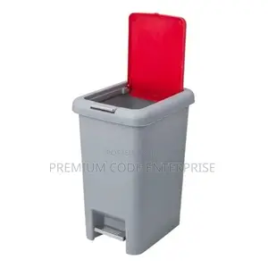 10 Liter Plastic Step-on Dustbin With Double Cover