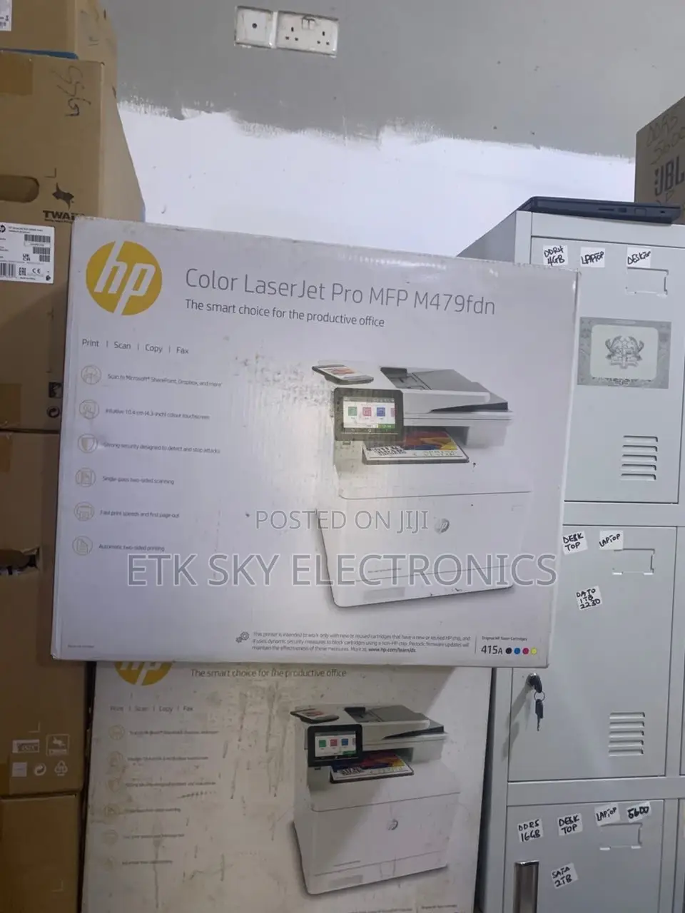 Colored Hp Laserjet Pro MFP M479fdn All in One Network Printer