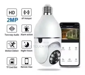 Wireless Night Vision 360 Degree Panoramic Security Bulb Camera