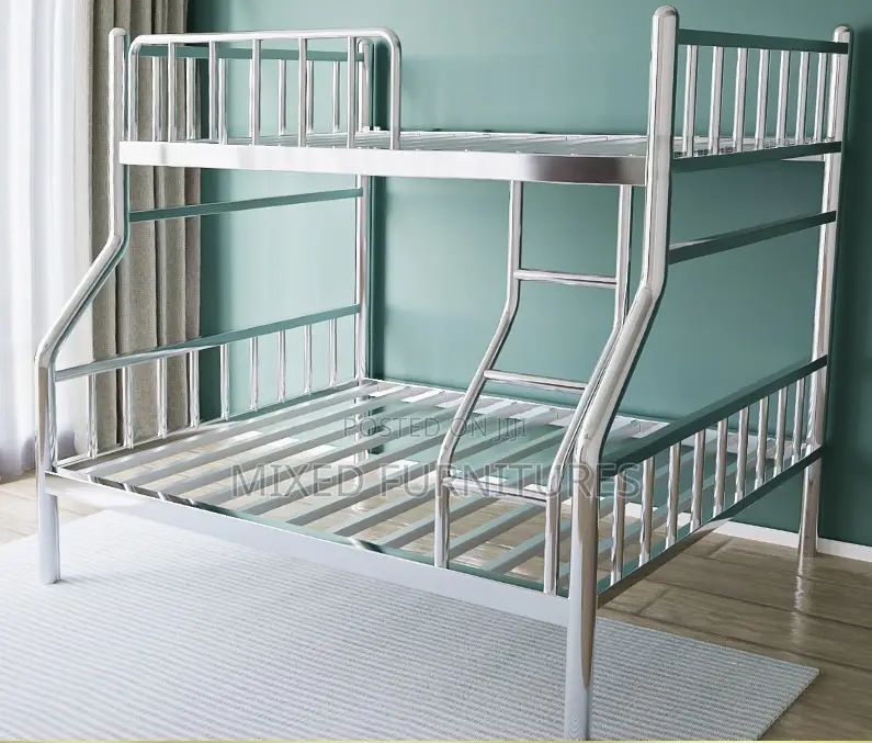 Bunk Bed Metallic (Double Down Single Up )