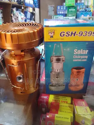 Solar Charging Camping Light With Fan