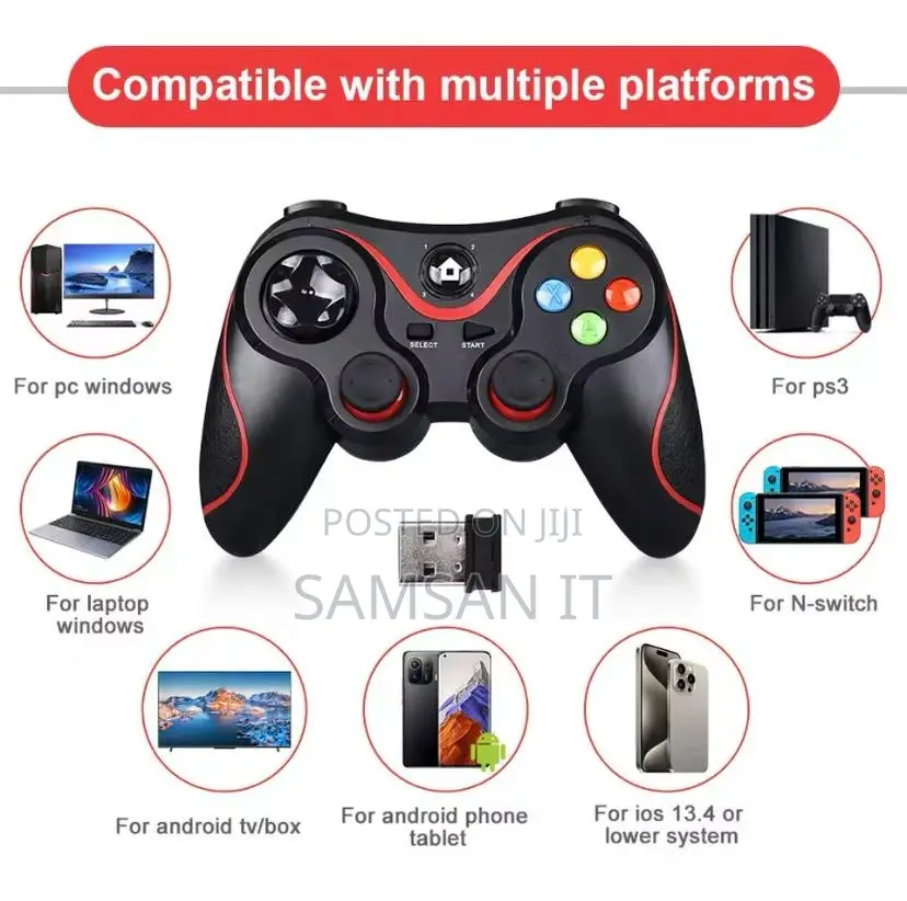 Wireless Bluetooth Gamepad/ Controller for Pc, Ps 3 4, Android, Ninte