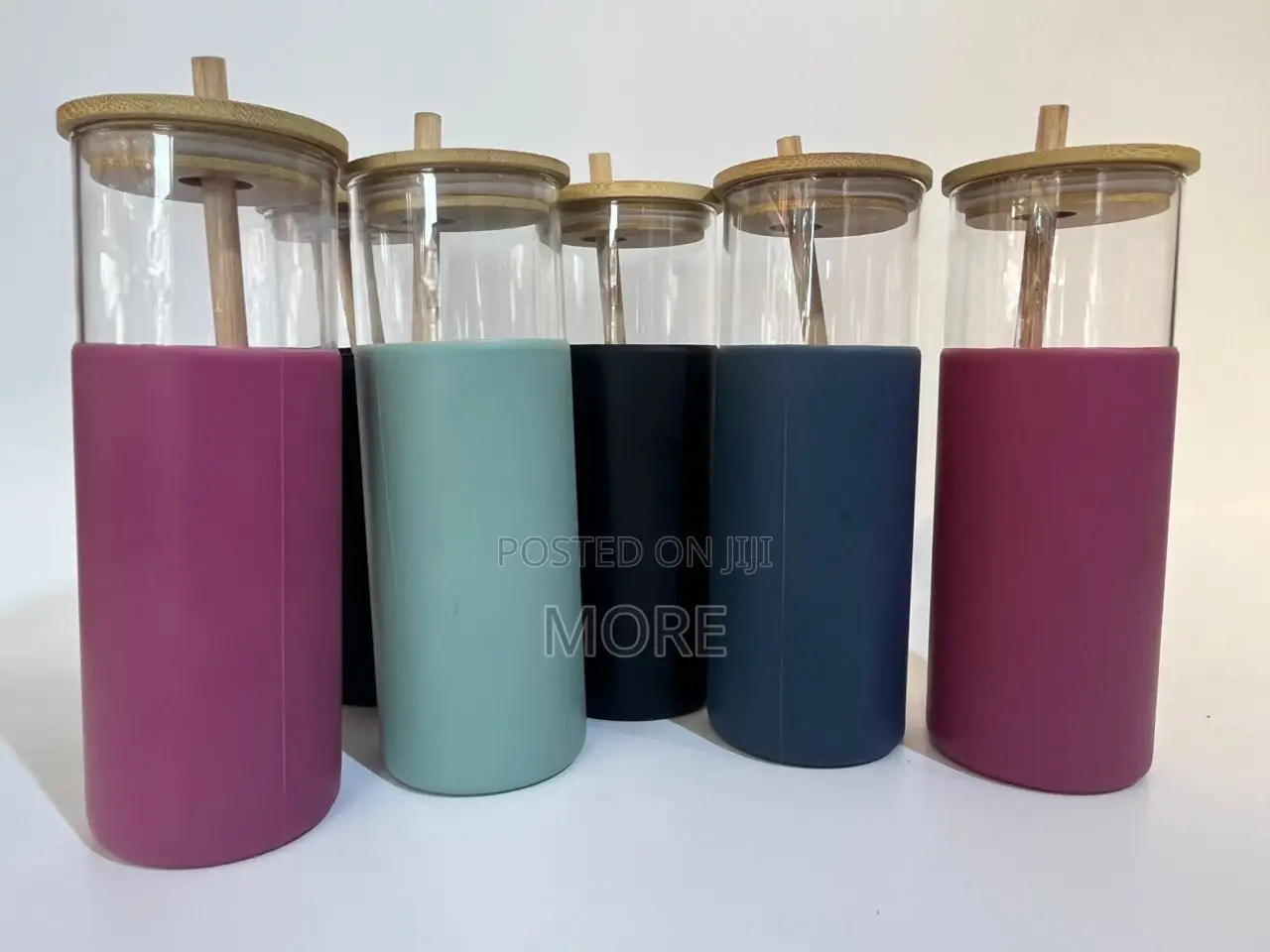 This Is a Glass Cup With Lid and Reusable Straw