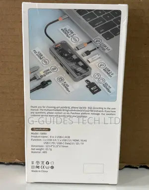8-in-1 Multifunctional Usb-C Hub Docking Station Sw8v
