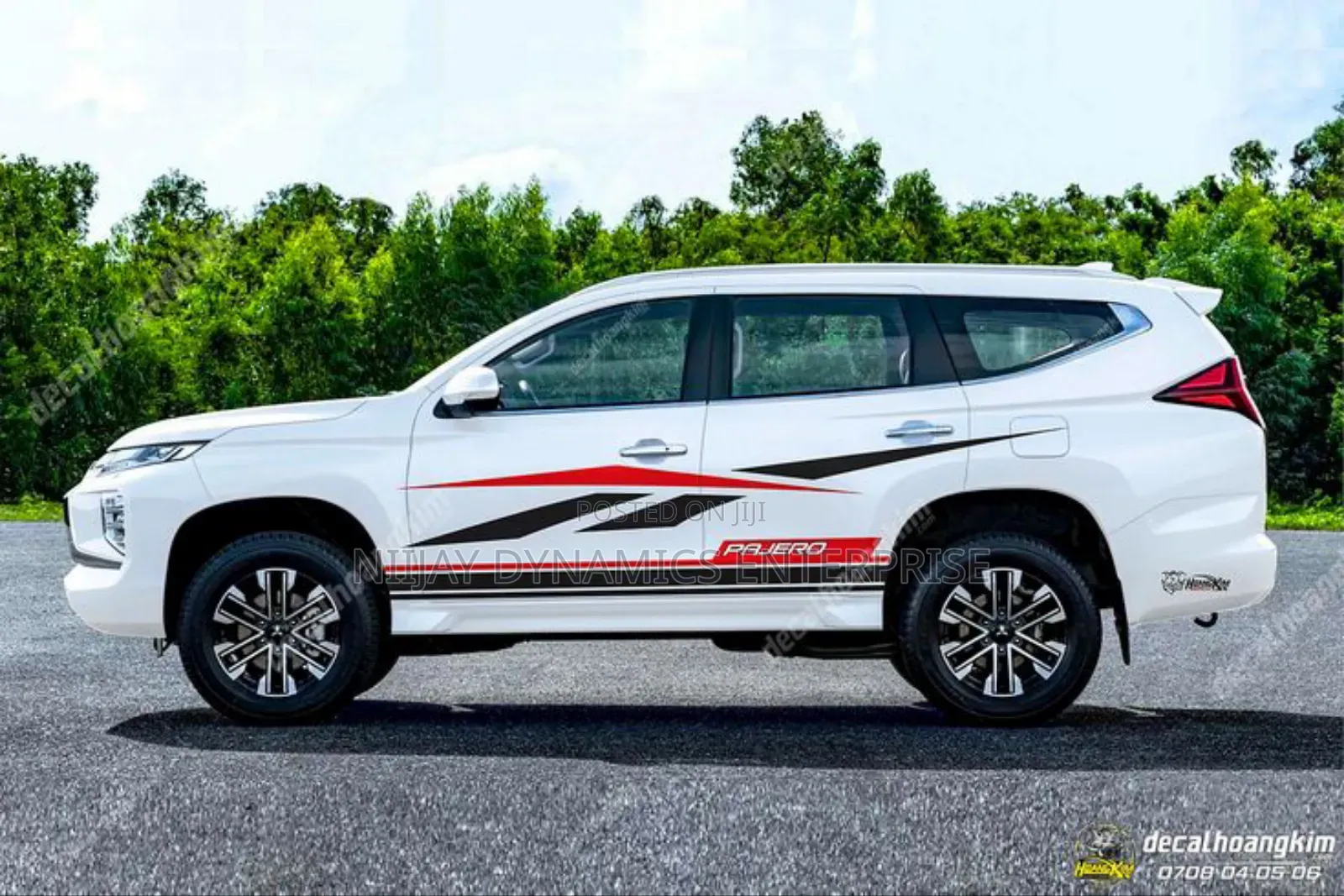 2 PCS Land Cruiser Mitsuibishi Full Body Stickers