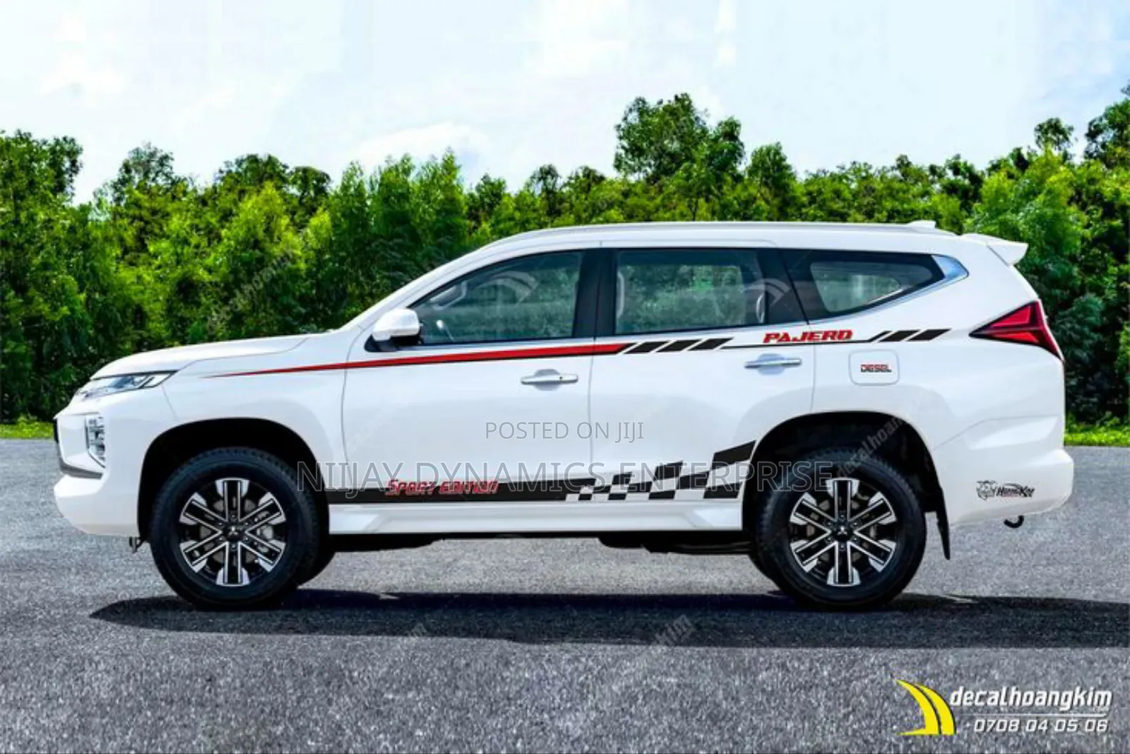 2 PCS Land Cruiser Mitsuibishi Full Body Stickers