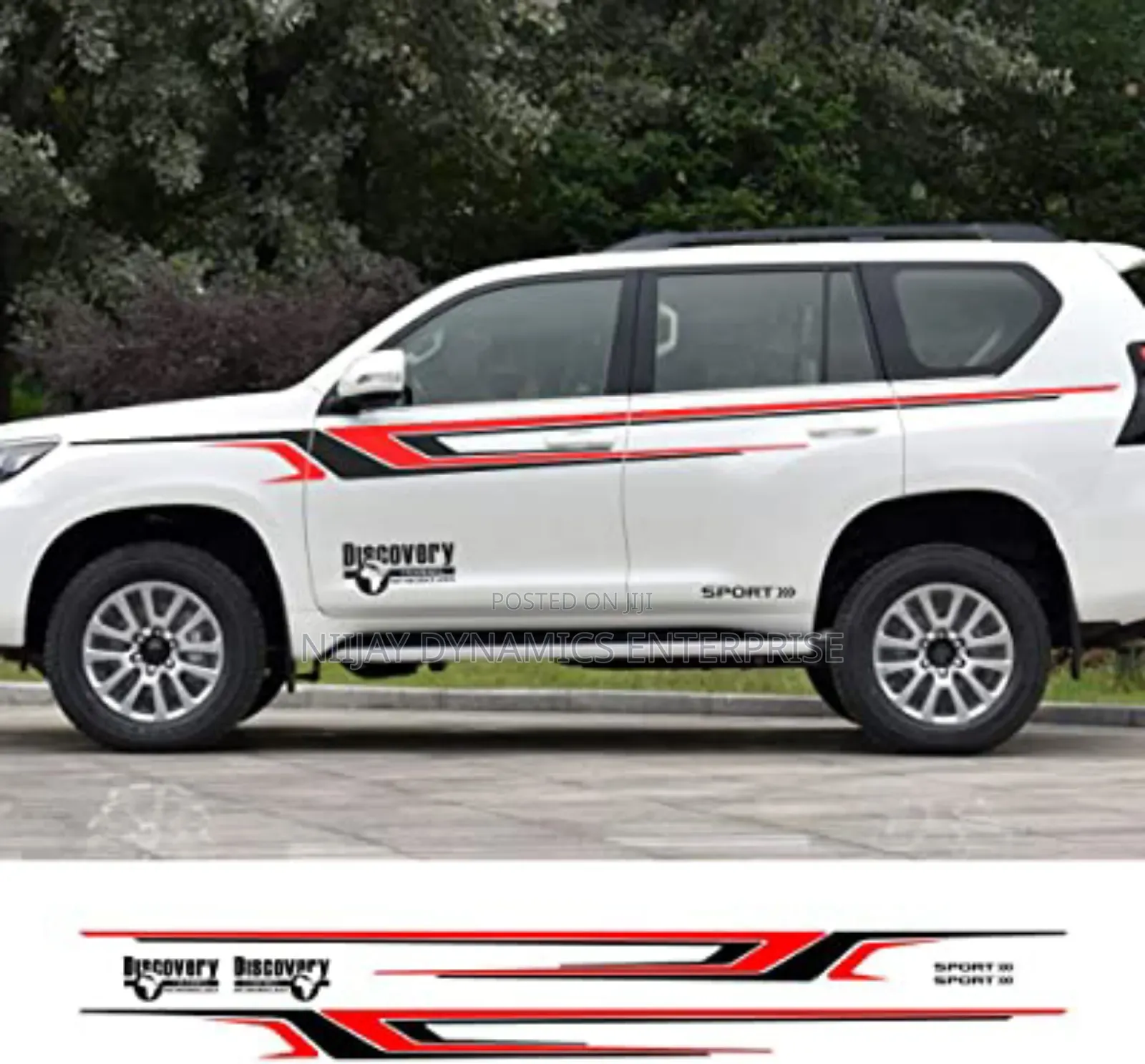 2 PCS Land Cruiser Mitsuibishi Full Body Stickers