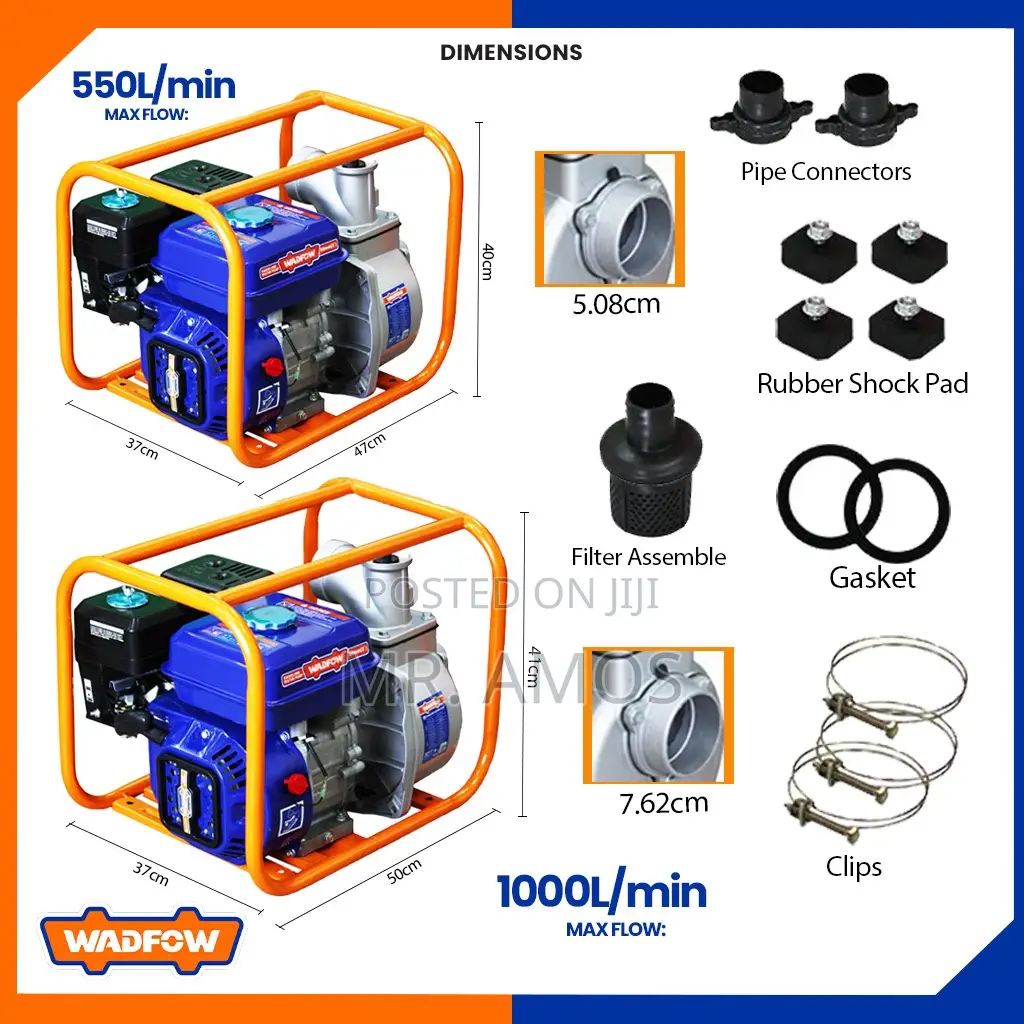 7.0hp Irrigation Gasoline Water Pump With 3" Inlet/Outlet