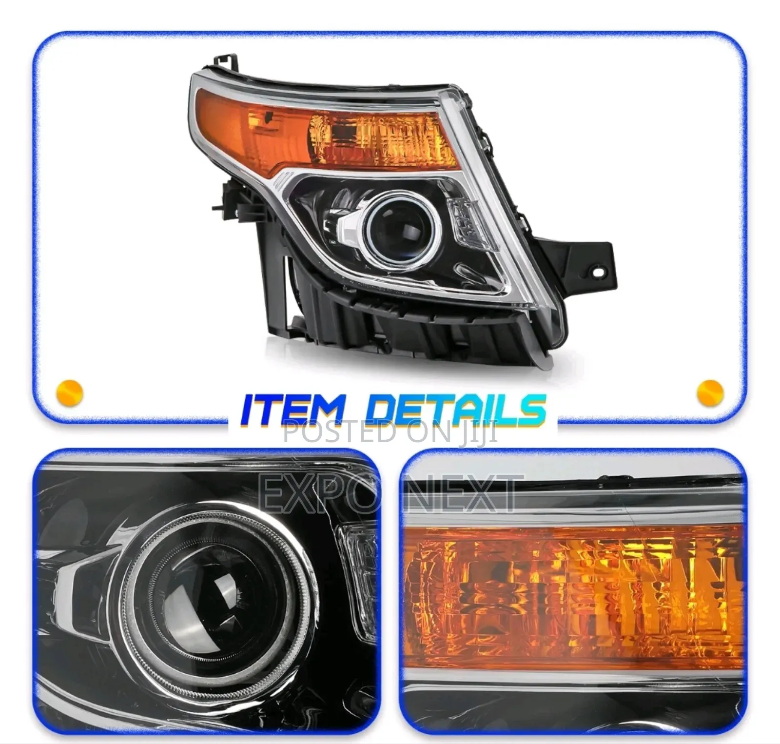 2011-2015 Ford Explorer Headlight Factory Halogen Pair