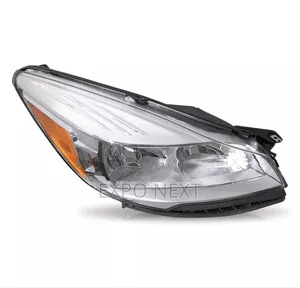 Headlight For 2013-2016 Ford Escape Halogen Chrome Pair