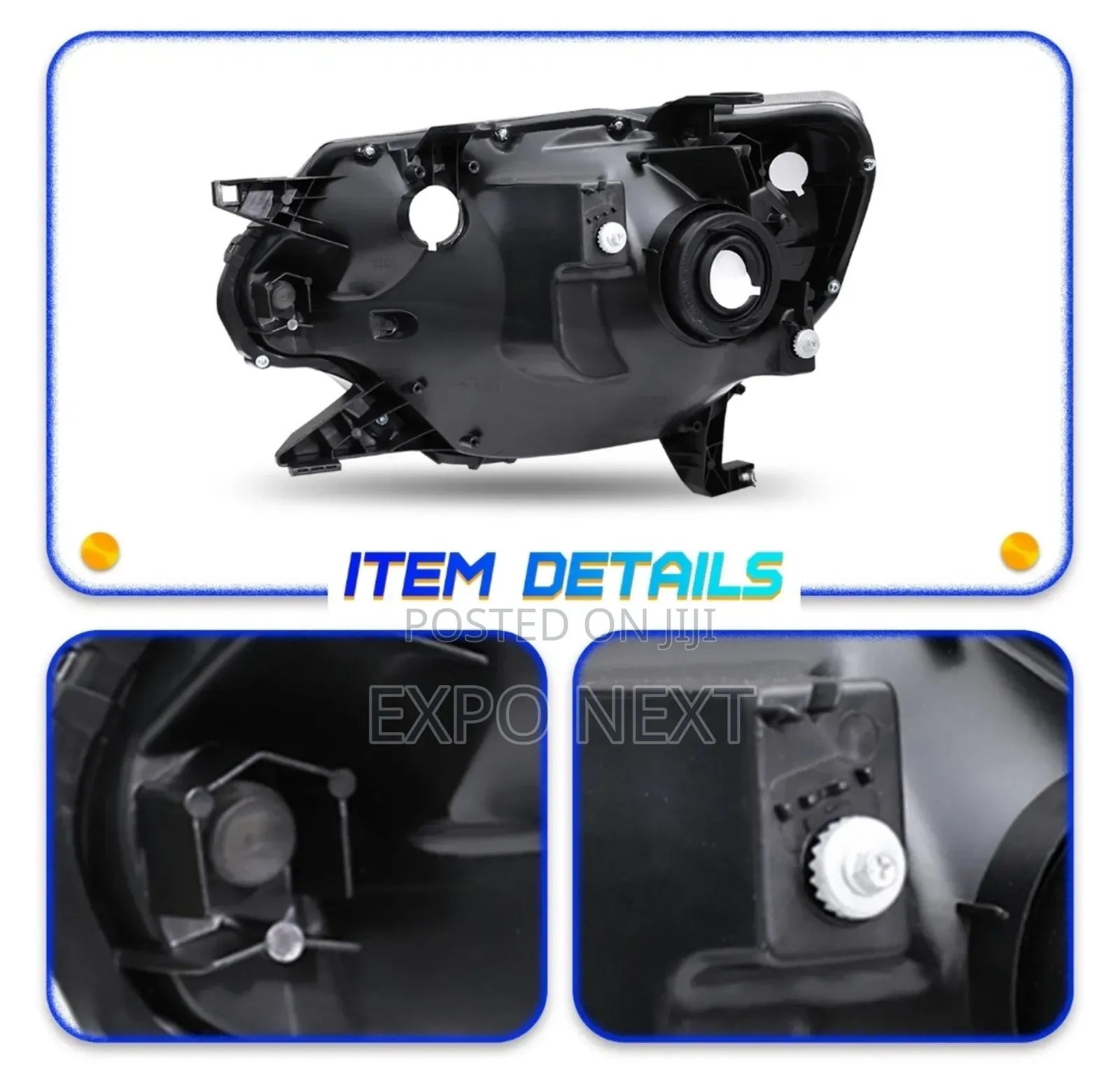2012-2015 Toyota Tacoma Halogen Chrome Headlight Pair