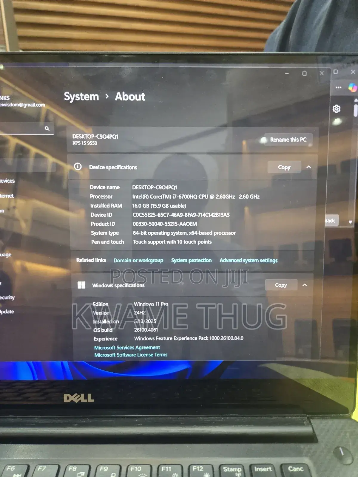 New Laptop Dell XPS 15 (9550) 16GB Intel Core I7 HDD+SSD 256GB