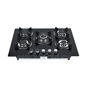 5 Burner Glass Inbuilt Gas Cooker