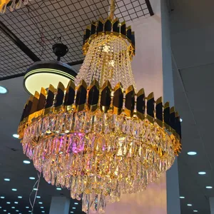 Luxury Black Golden Chandelier