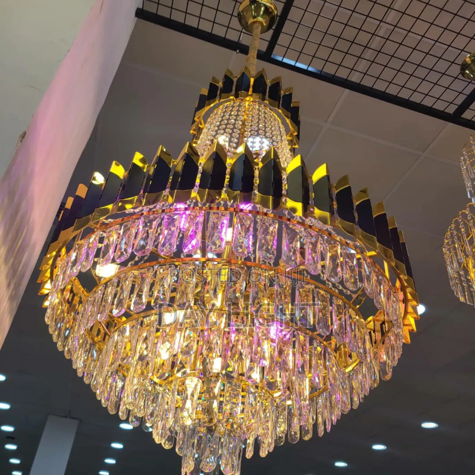 Luxury Black Golden Chandelier