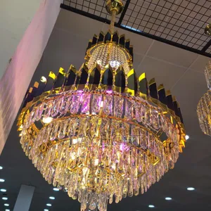 Luxury Black Golden Chandelier