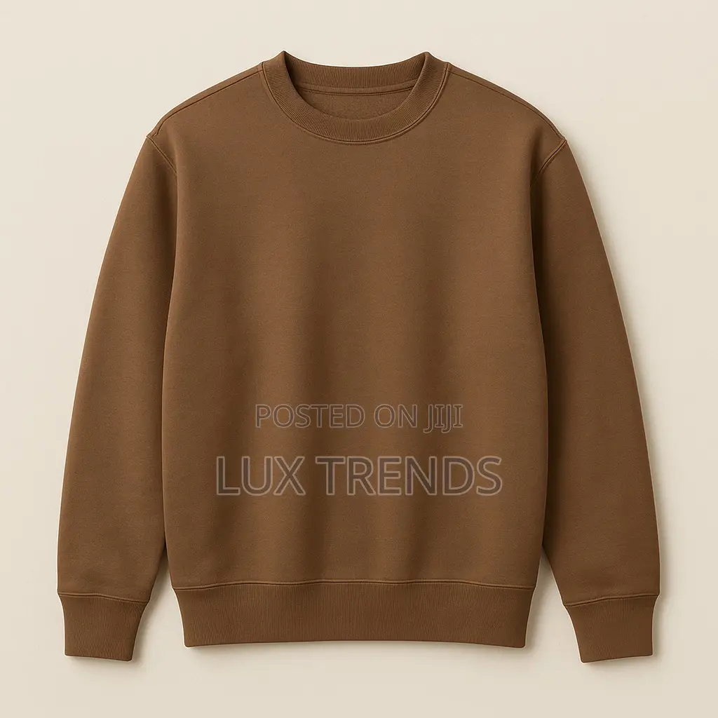 Heavy Plain Sweatshirts Available for Both Men and Women