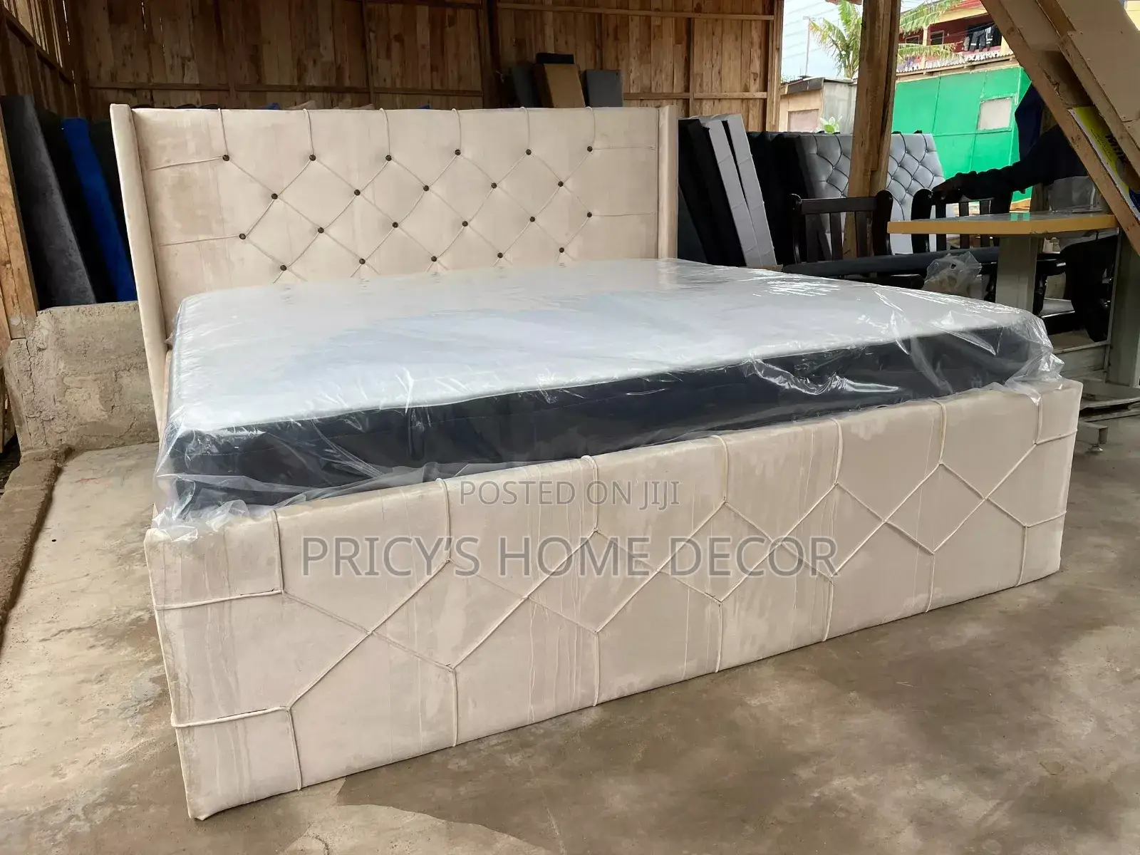 Elegante Queen Size Bedframe With Mattress Available in All Sizes