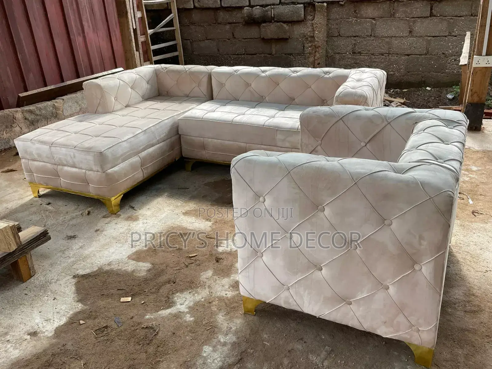 Elegante L-Shape Sofà and Single Seater Available in All Colors