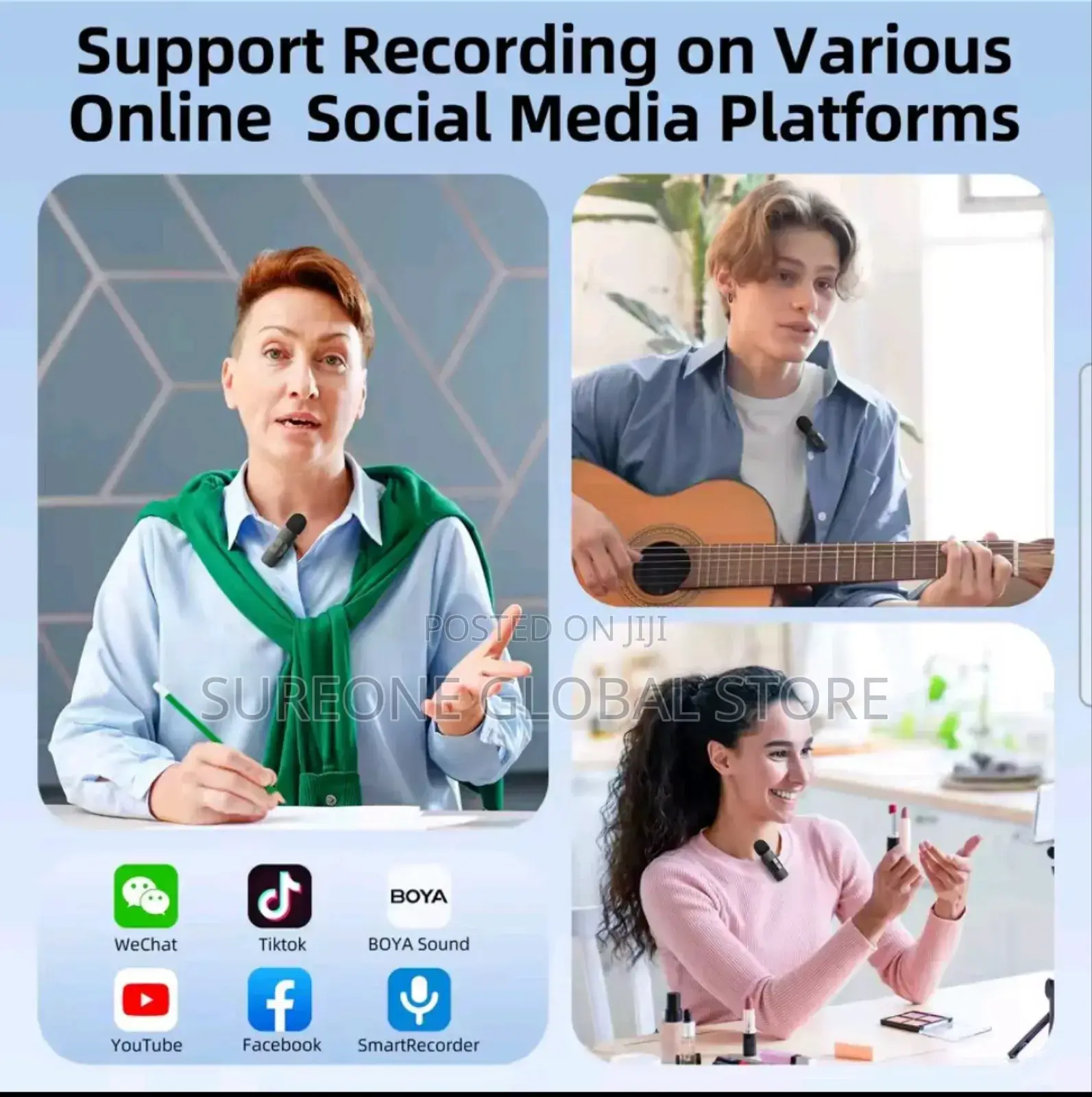 Original Boya by-v Professional Wireless Lavalier Mini Microphone