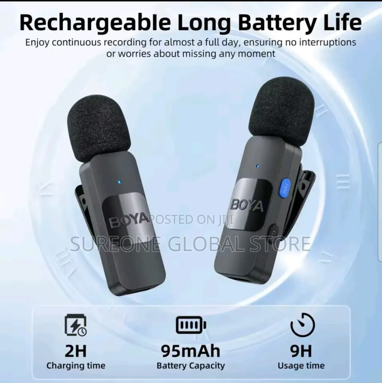 Original Boya by-v Professional Wireless Lavalier Mini Microphone