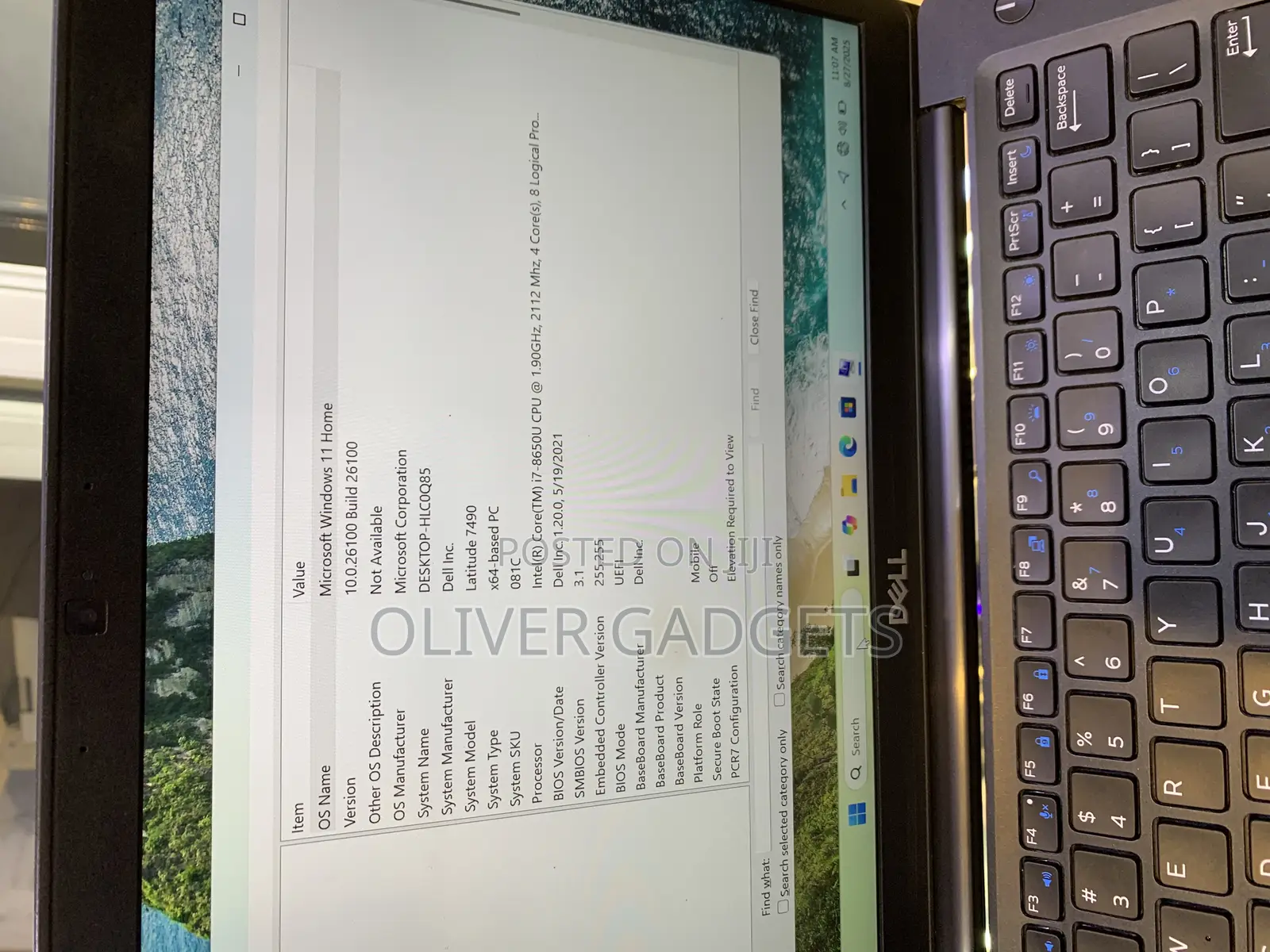 Laptop Dell Latitude 7490 16GB Intel Core I7 SSD 256GB