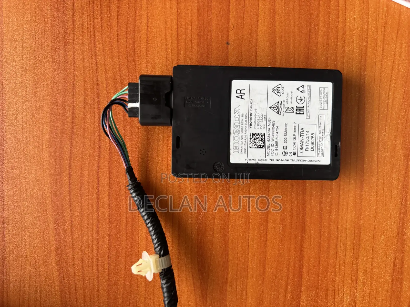 17 Honda Cr-v Driver Camera/Projector Radar Unit Behind Rear Bumper