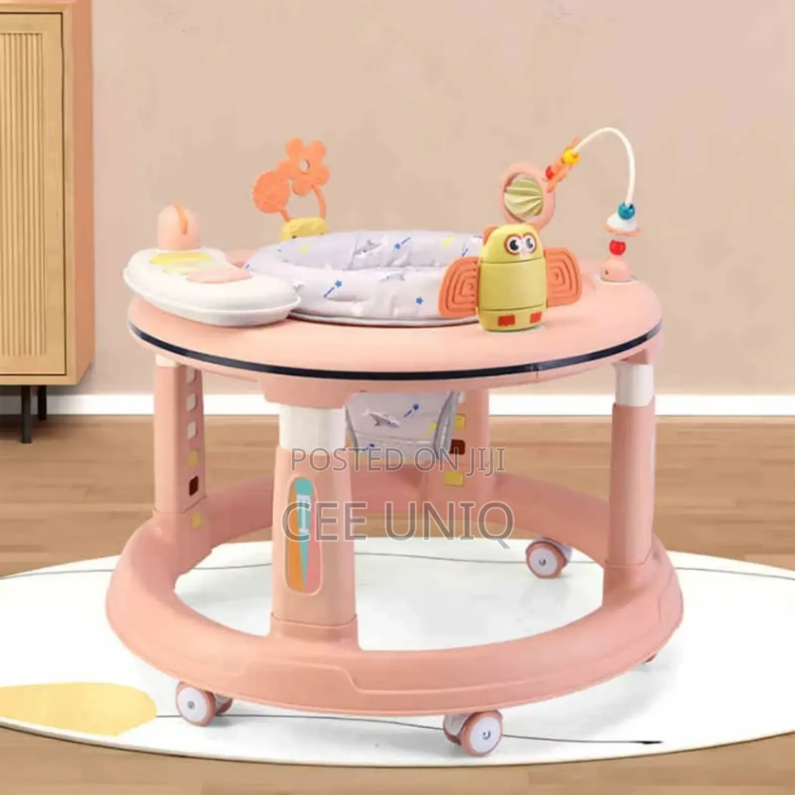 Multifunctional Anti Rollover With Music Light Baby Walker