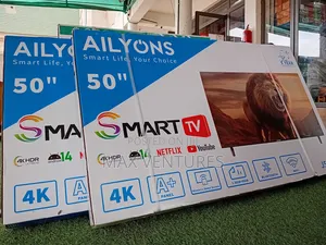 Sleek Design Ailyons Android 50" Tv Digital Satellite Frameless Tv
