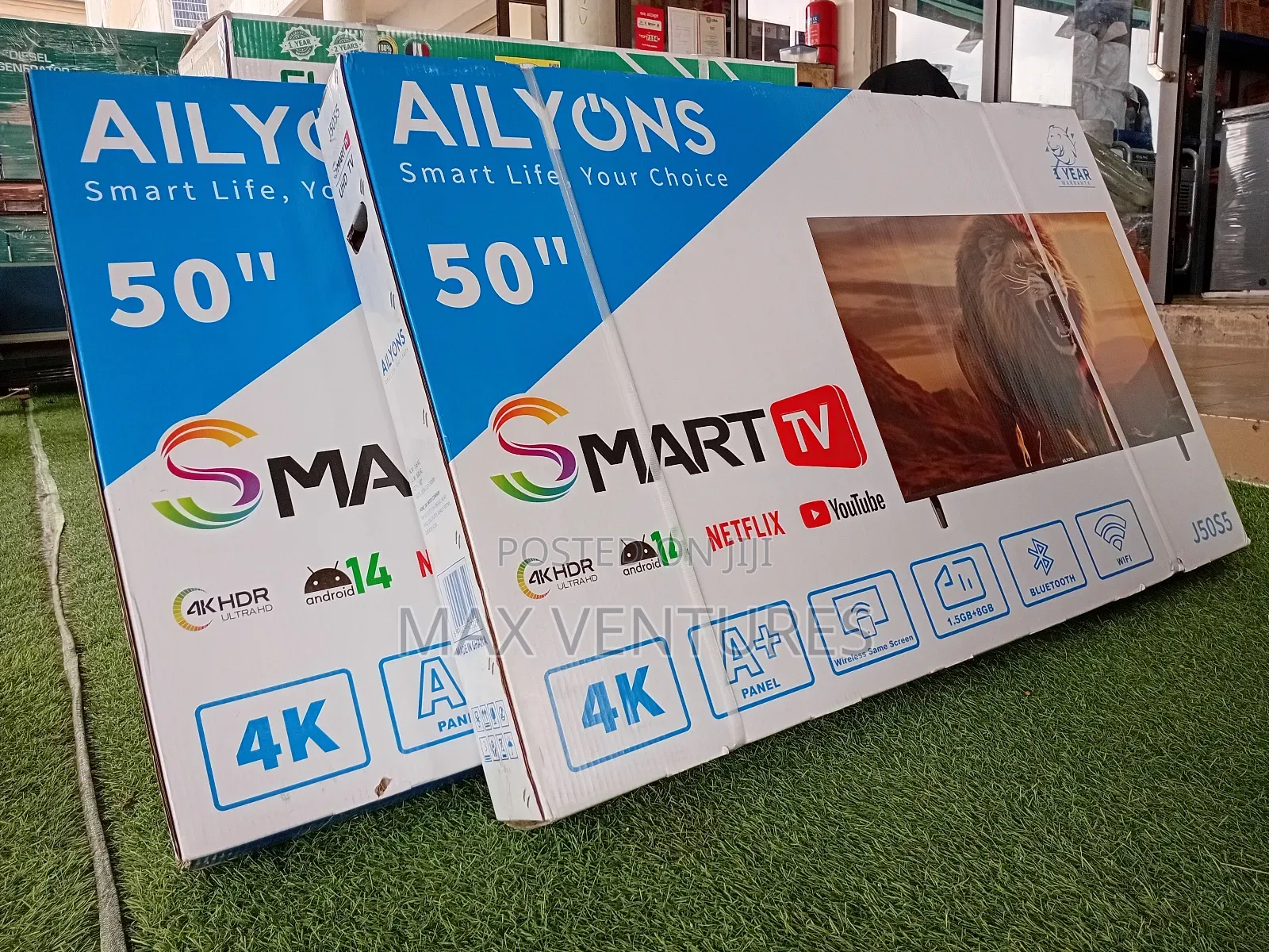 Glossy Display Ailyons Digital Satellite Smart Android 14 Version